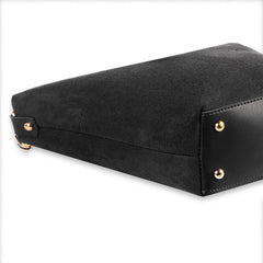 SABLE SUEDE BLACK BAG