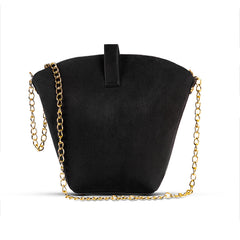 SABLE SUEDE BLACK BAG
