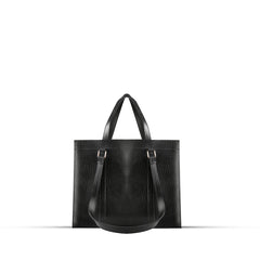 ZINNIA 2PEC BLACK CROCODILE HANDBAG