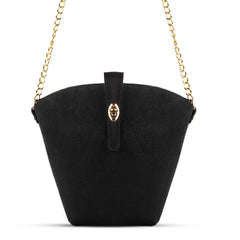 SABLE SUEDE BLACK BAG