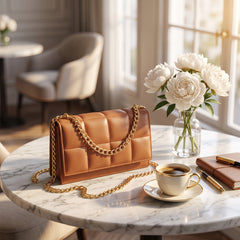 LYON BROWN CROSS BODY BAG