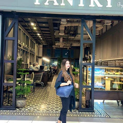 ROSE BLUE TOTE HANDBAG