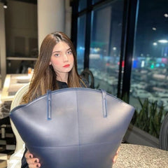 ROSE BLUE TOTE HANDBAG