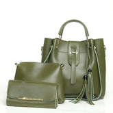 ASTER 3 PIECE GREEN HANDBAG