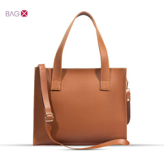 LUNA 3PIECE BROWN HANDBAG