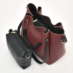 ZARA MAROON HANDBAG