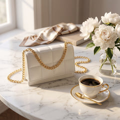 LYON WHITE CROSS BODY BAG