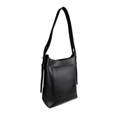 VELORA SHOULDER BLACK HANDBAG
