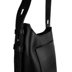 VELORA SHOULDER BLACK HANDBAG