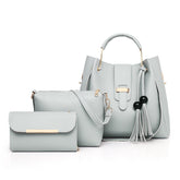 ASTER 3 PIECE GREY HANDBAG