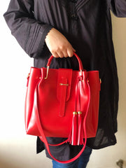 ASTER 3 PIECE RED HANDBAG