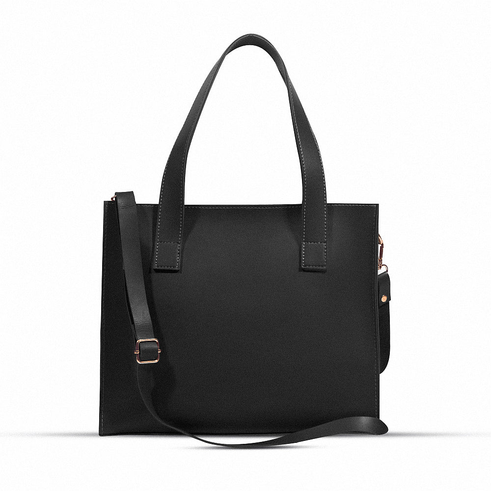 LUNA 3PIECE BLACK HANDBAG