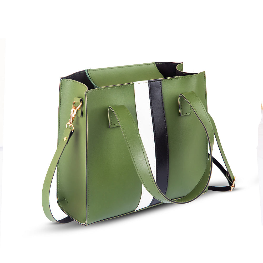 LUNA 3PIECE GREEN HANDBAG