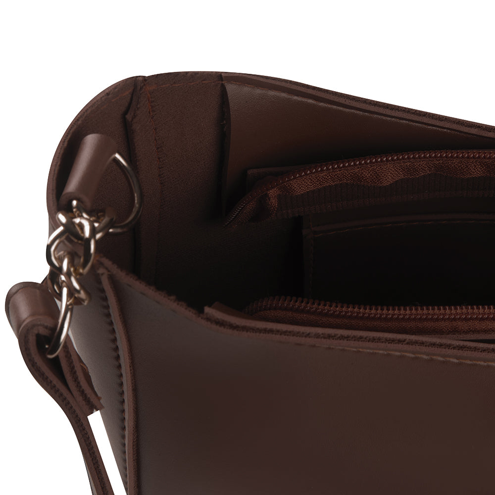 BLOOM CHOCO BROWN HANDBAG