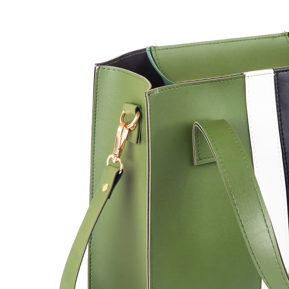 LUNA 3PIECE GREEN HANDBAG