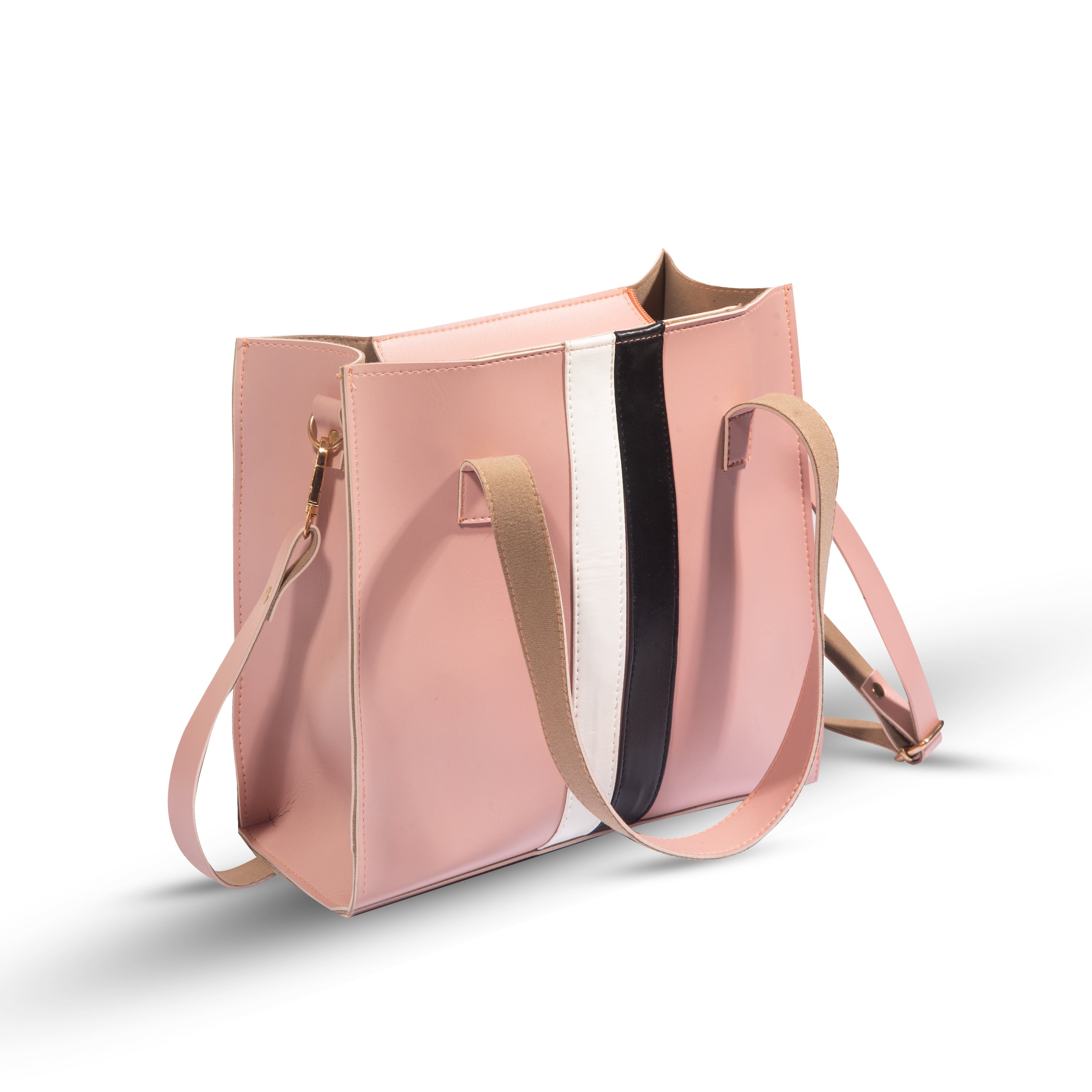 LUNA 3PIECE PINK HANDBAG