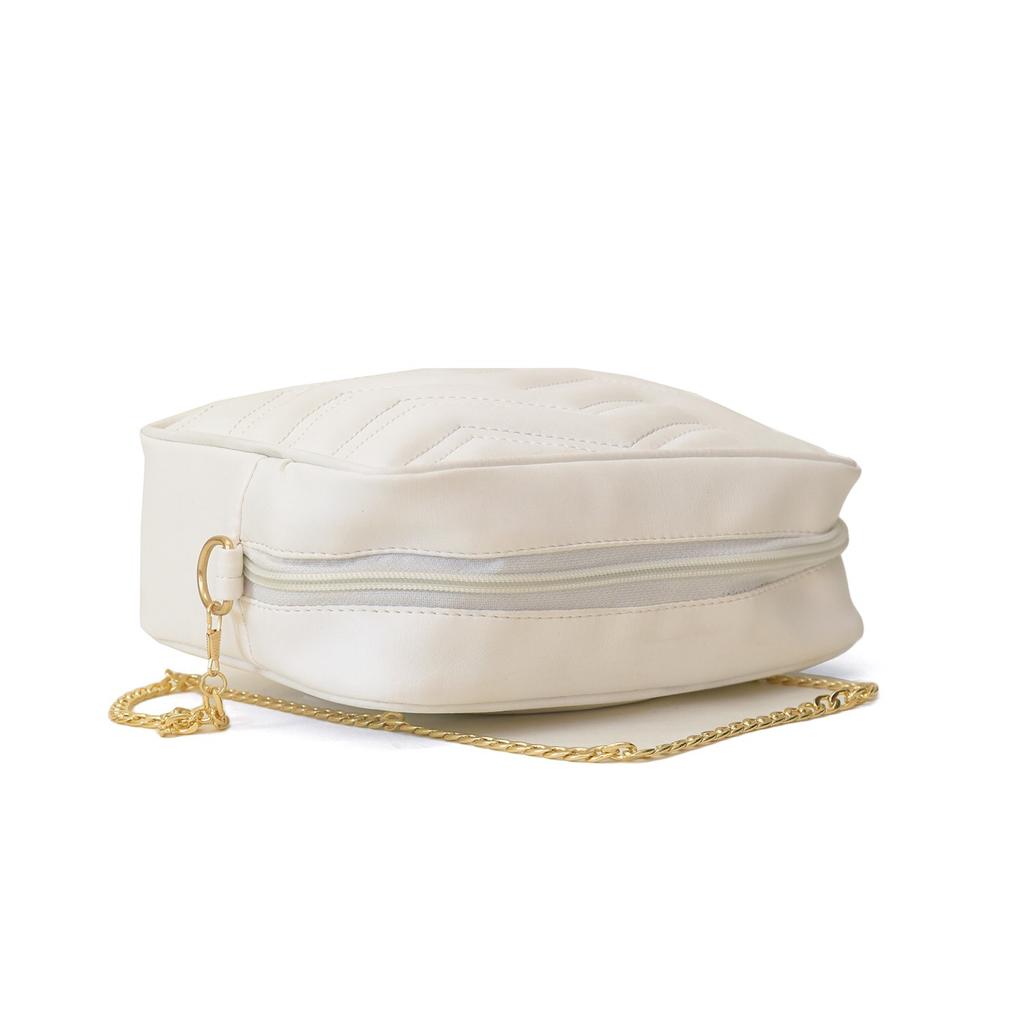 LEVY CROSSBODY WHITE BAG