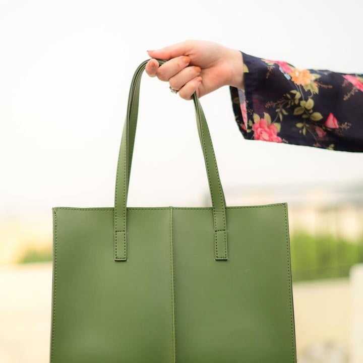 VINCA TOTE GREEN