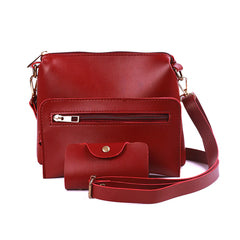 4 piece Maroon handbag