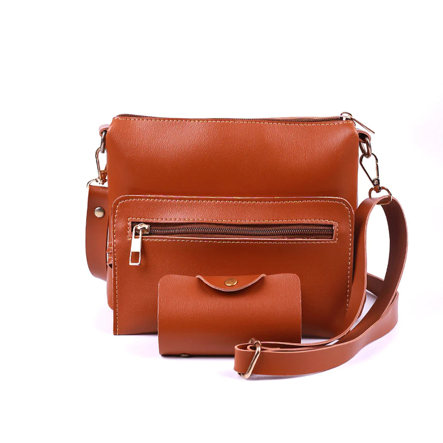 4 Piece Brown handbag