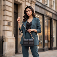 LYON BLACK CROSS BODY BAG
