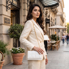 LYON WHITE CROSS BODY BAG