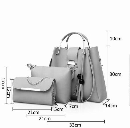 ASTER 3 PIECE LILAC HANDBAG