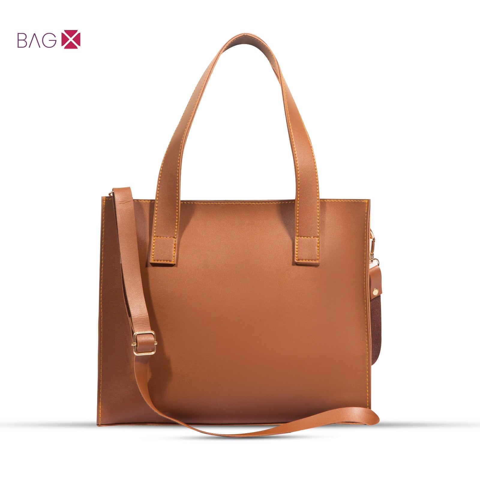 LUNA 3PIECE BROWN HANDBAG