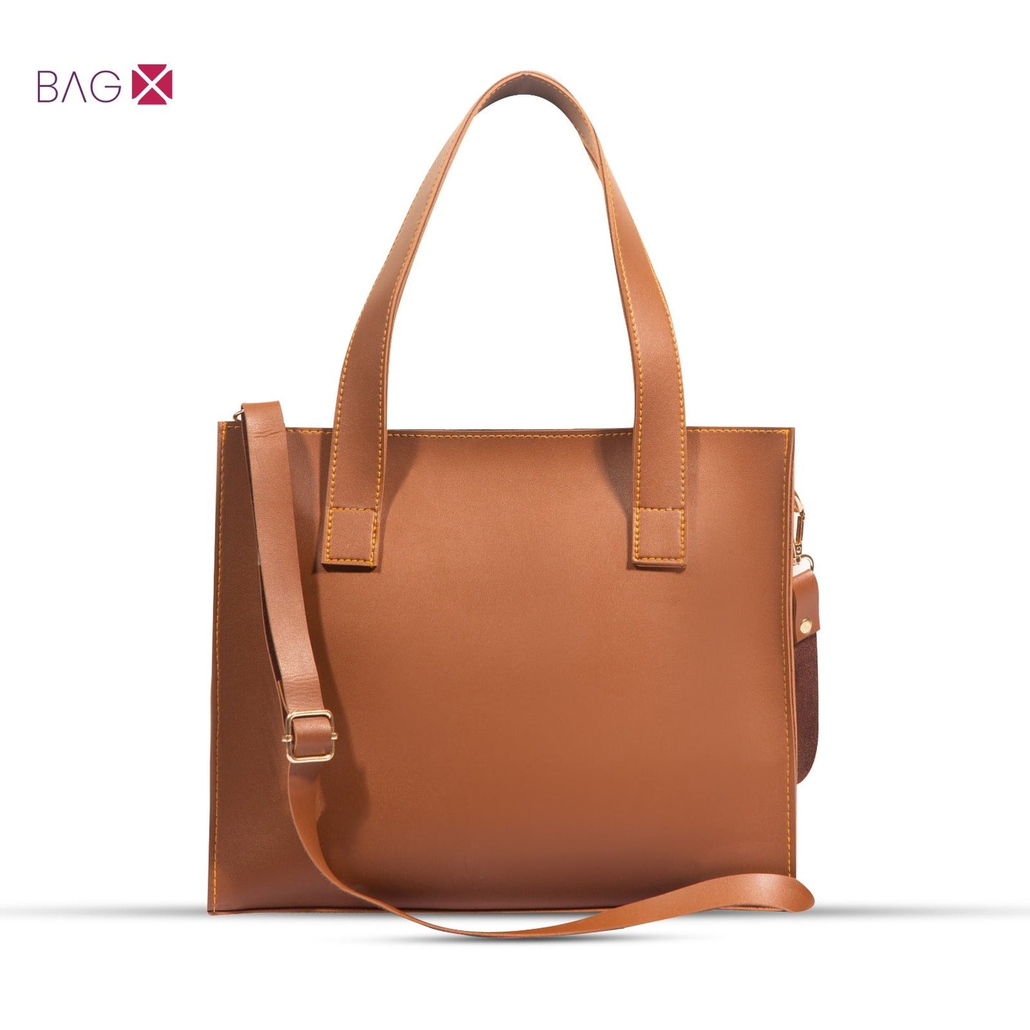 LUNA 3PIECE BROWN HANDBAG