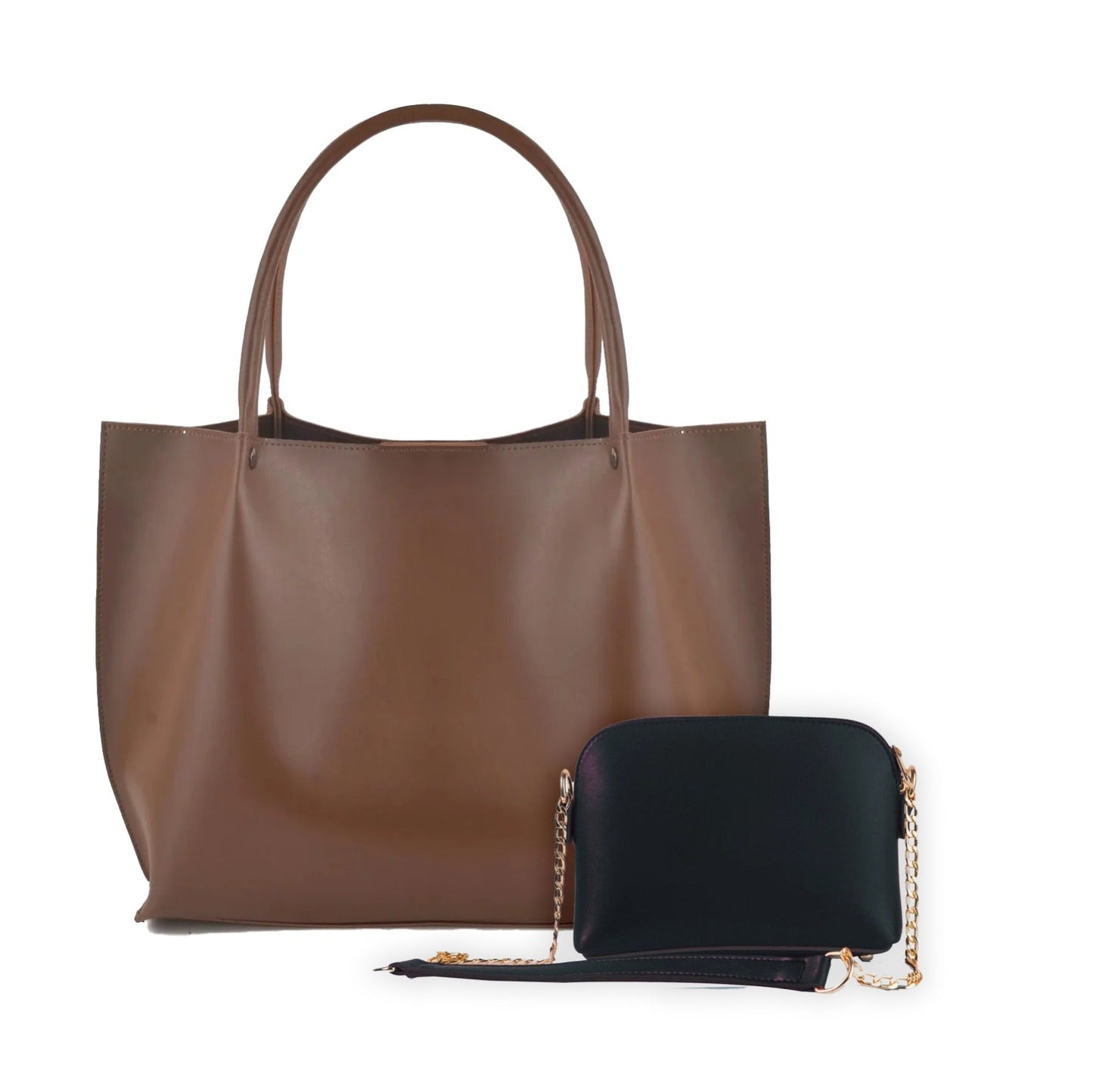 BREEZE TOTE BROWN 2Pcs Set