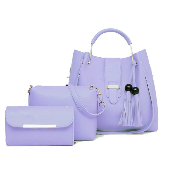 ASTER 3 PIECE LILAC HANDBAG