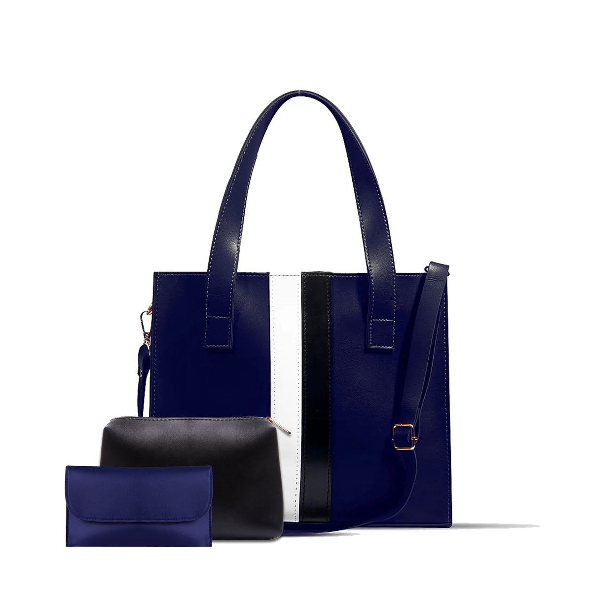 LUNA 3PIECE BLUE HANDBAG