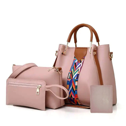 4 piece Tea Pink handbag