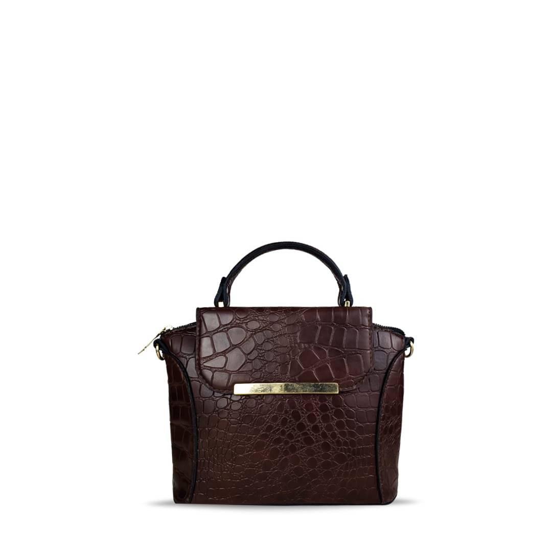 ROYAL EMBER CHOCO  BROWN HANDBAG