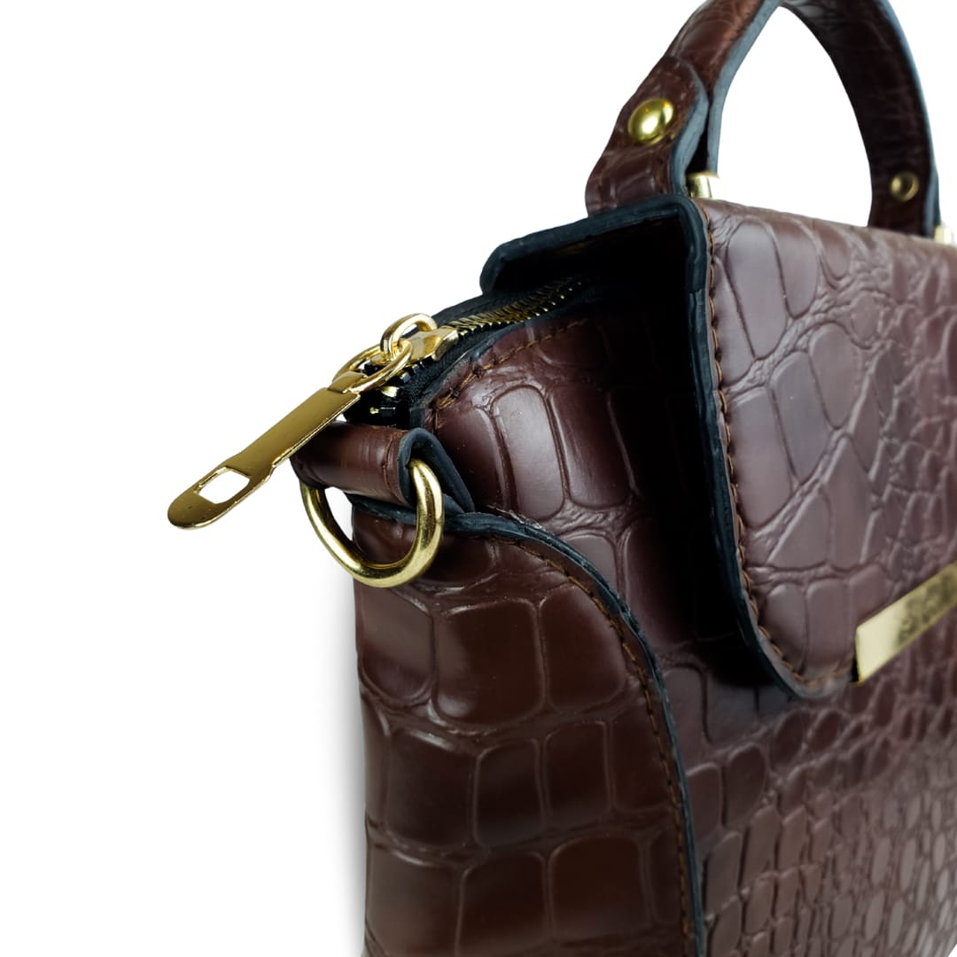 ROYAL EMBER CHOCO  BROWN HANDBAG
