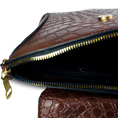 ROYAL EMBER CHOCO  BROWN HANDBAG
