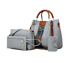 4 piece Grey handbag