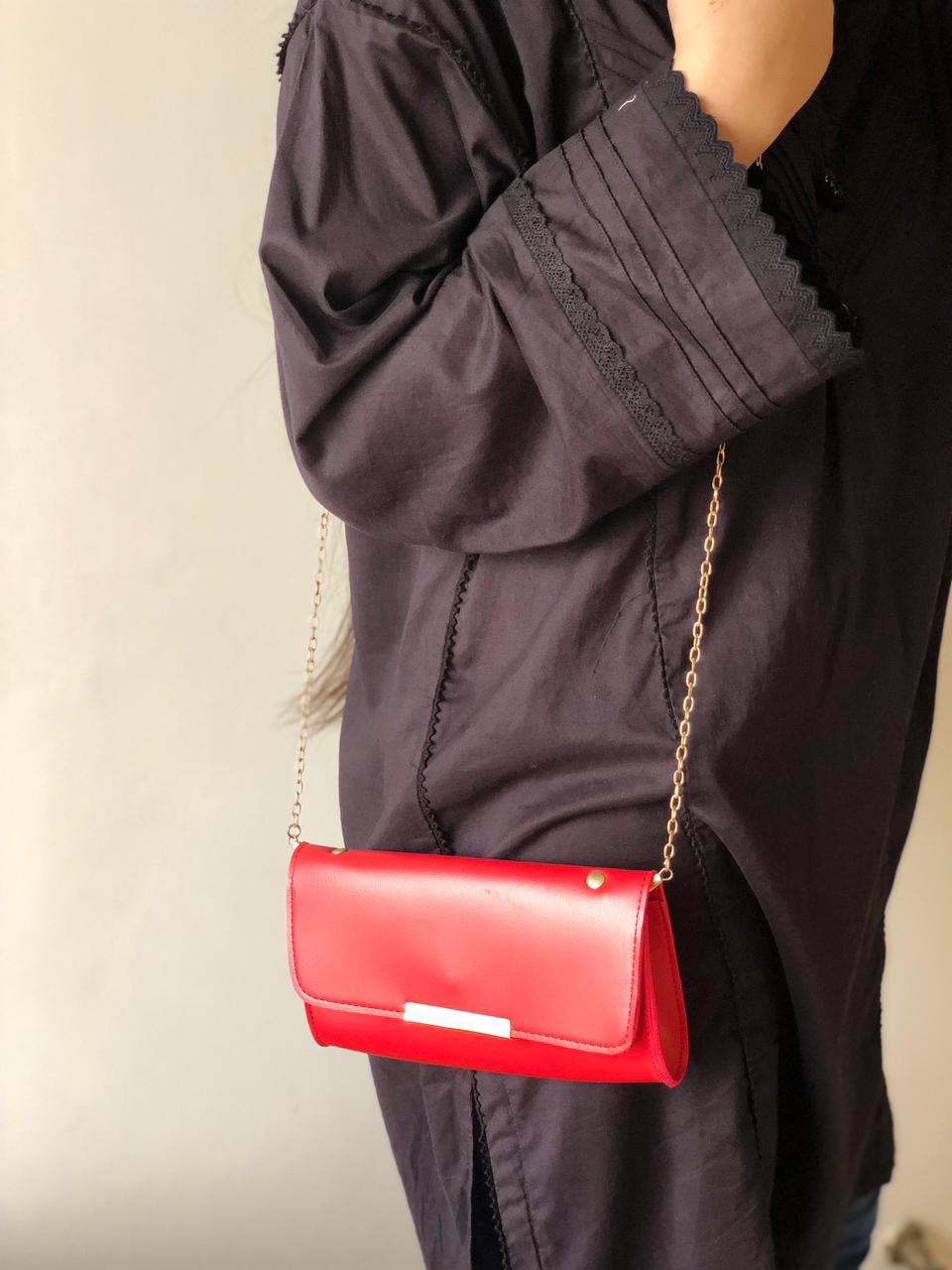 ASTER  3 PIECE RED HANDBAG